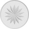 Ekena Millwork Standard Grayson Flower Rosette With Beveled Edge, 7"W x 7"H x 1"P ROSP070X070X100GRY10 - alternate 4
